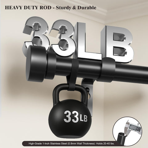 Oneach 3x outer rods and 7-8in inner rod offer sturdy versatility.