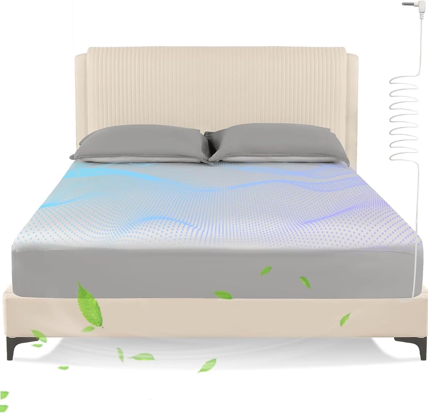 OneAmg Grounding Sheets king size closeup with silver fiber conductivity for grounding