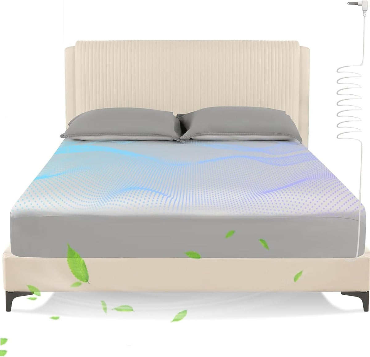 OneAmg Grounding Sheets king size closeup with silver fiber conductivity for grounding