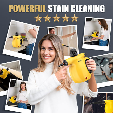 OneAmg storage-ready design keeps the steamer organized.
