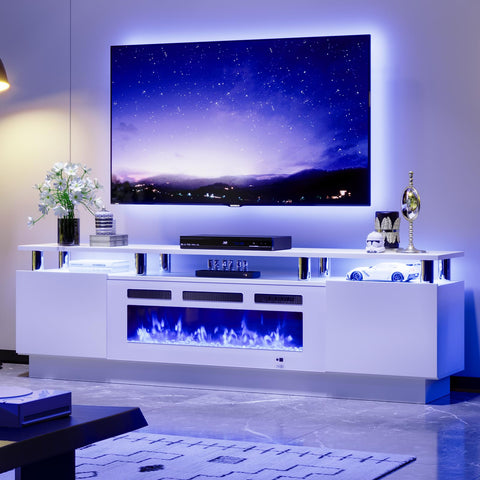OneBlis 36-inch electric fireplace insert adds warmth and ambiance.