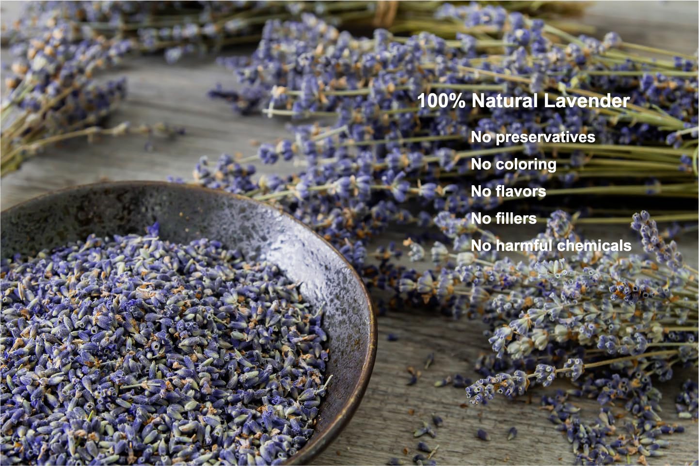 OneDove dried lavender flowers 2lb packaging—clean petals ideal for pillow fillers