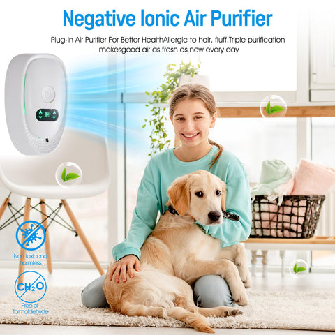 Oneluner air ionizer suited for office workspace improvements