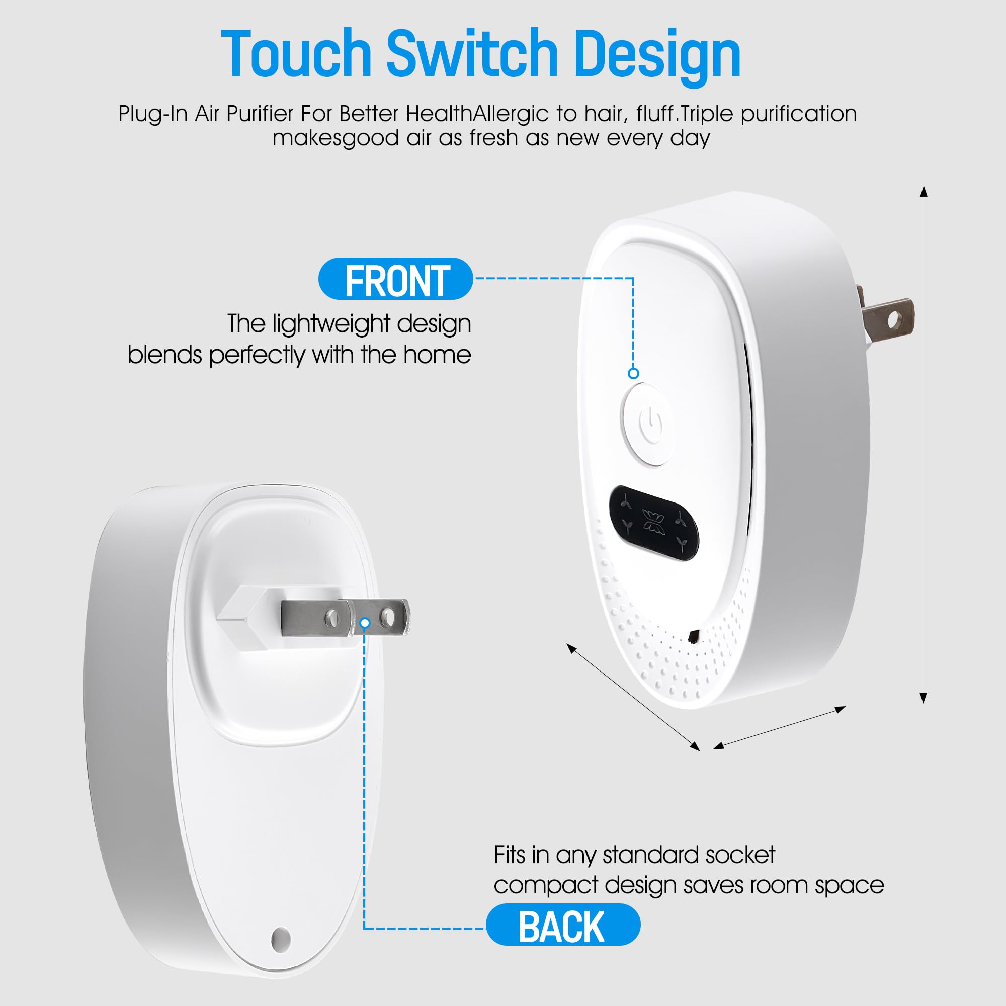 Oneluner pet odor control ionizer for living spaces