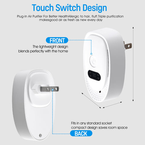 Oneluner pet odor control ionizer for living spaces