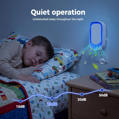 Oneluner portable palm-size purifier travels easily between rooms and trips.