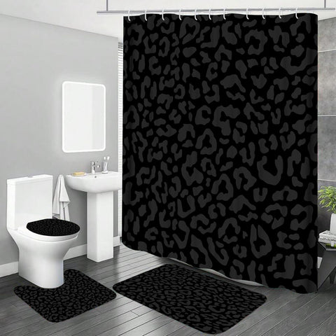 Onlalasyc bathroom decor set elevates style with animal print appeal.