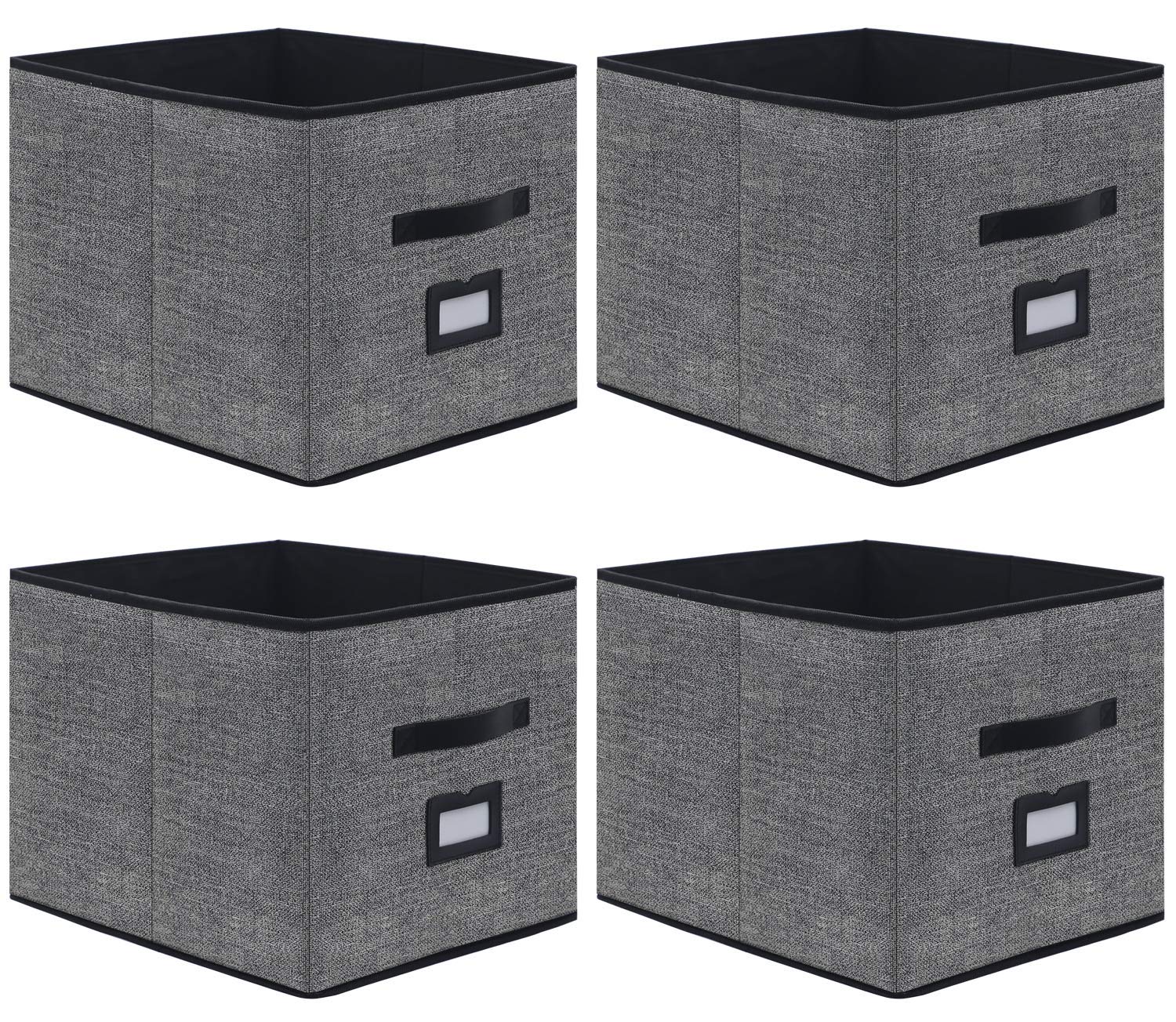 Onlyeasy extra large foldable storage cubes side view show ample closet organization.
