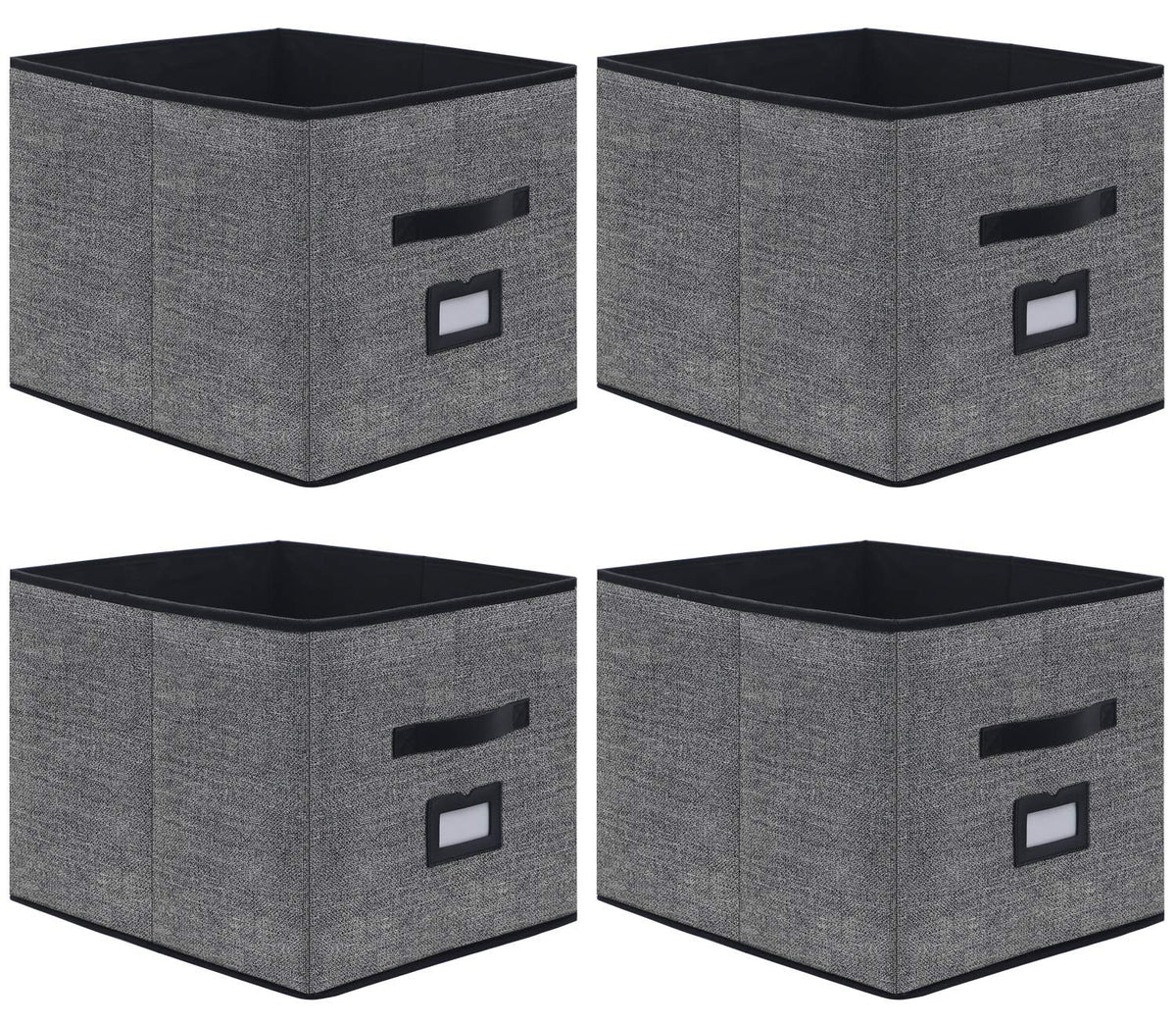 Onlyeasy extra large foldable storage cubes side view show ample closet organization.