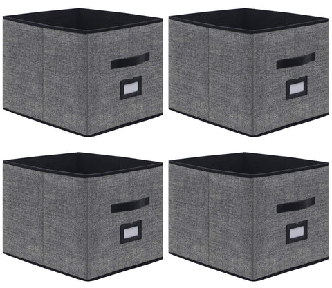 Onlyeasy extra large foldable storage cubes side view show ample closet organization.