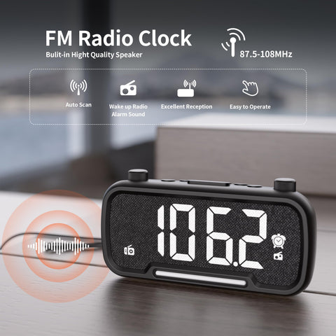 OnLyee Bluetooth alarm delivers crisp hi-fi sound from across the room.