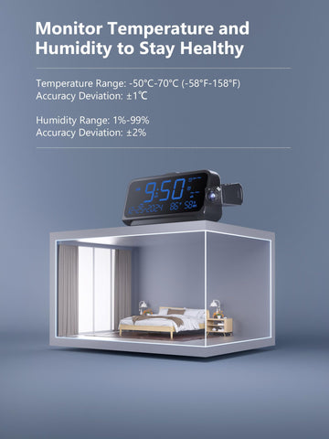 OnLyee USB Type-C charging ports keep bedside devices powered.