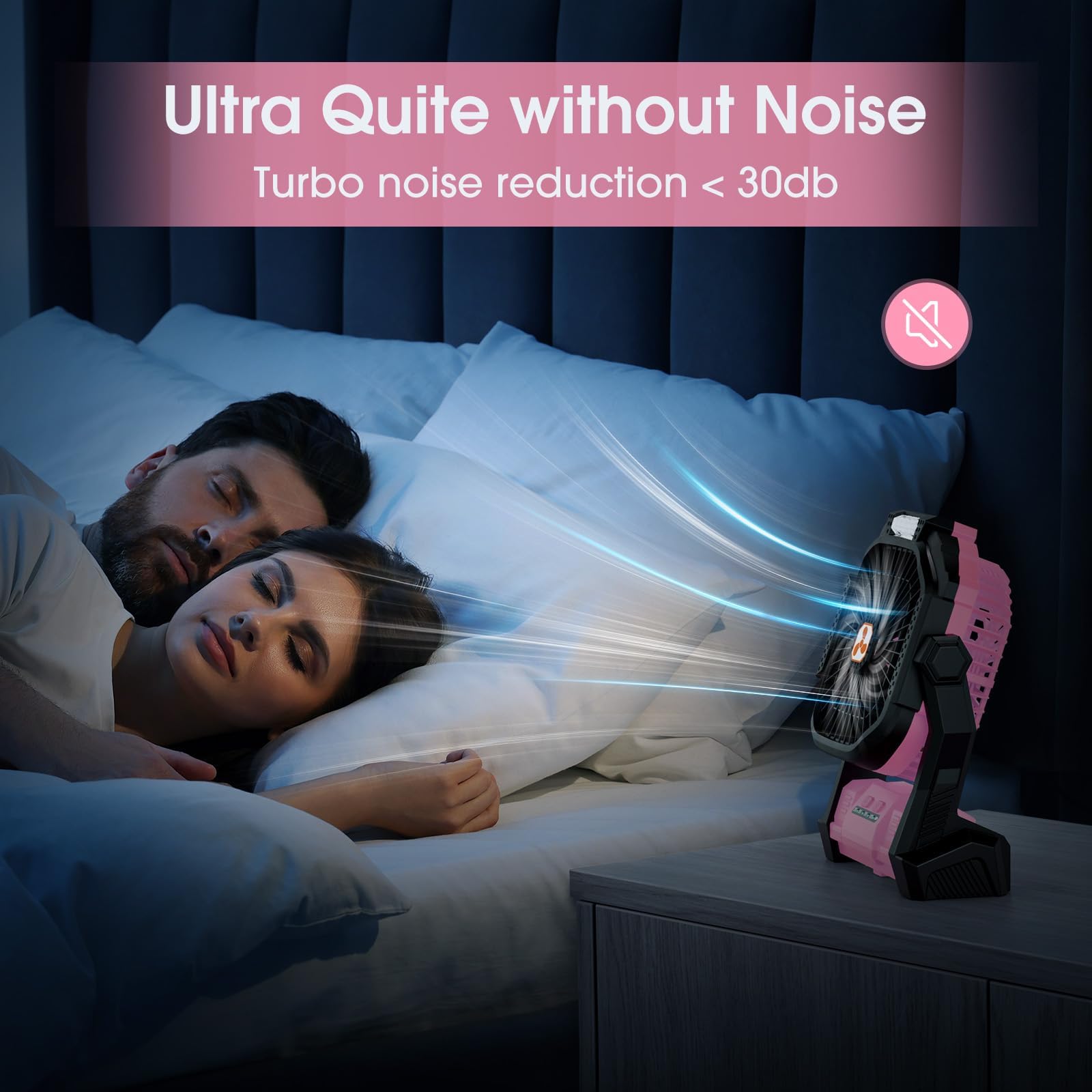 ONLYNEW portable fan hanging hook, ideal for tent trees and desks.