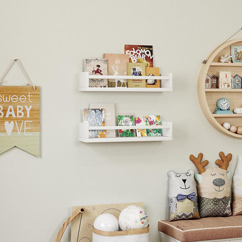 Onlysky floating nursery shelves white ideal for toys and decor