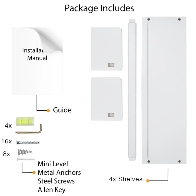 Onlysky organization for books and toys on white shelves