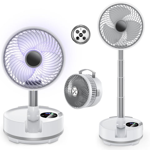 Onnilife 8-Inch portable fan front view for cooling on the go.