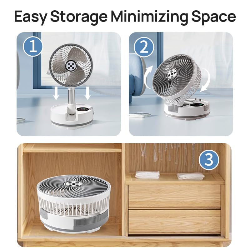 Onnilife portable fan ideal for camping and travel in outdoor settings.