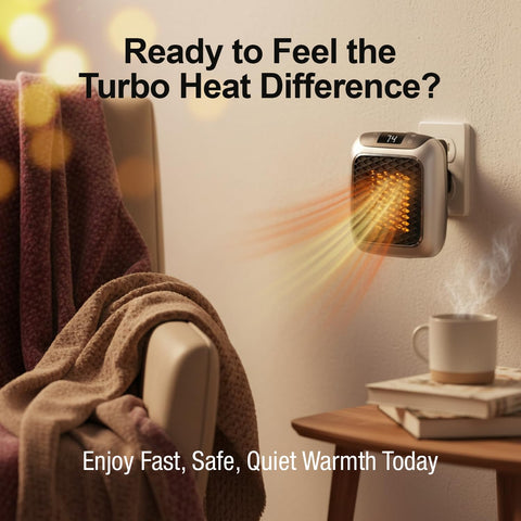 Ontel Handy Heater Turbo portable indoor heater for quick personal comfort anywhere indoors.