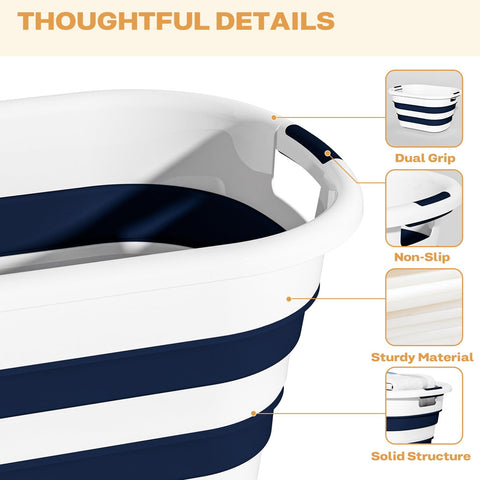 OOAMBB blue 2-pack for versatile laundry storage and organization