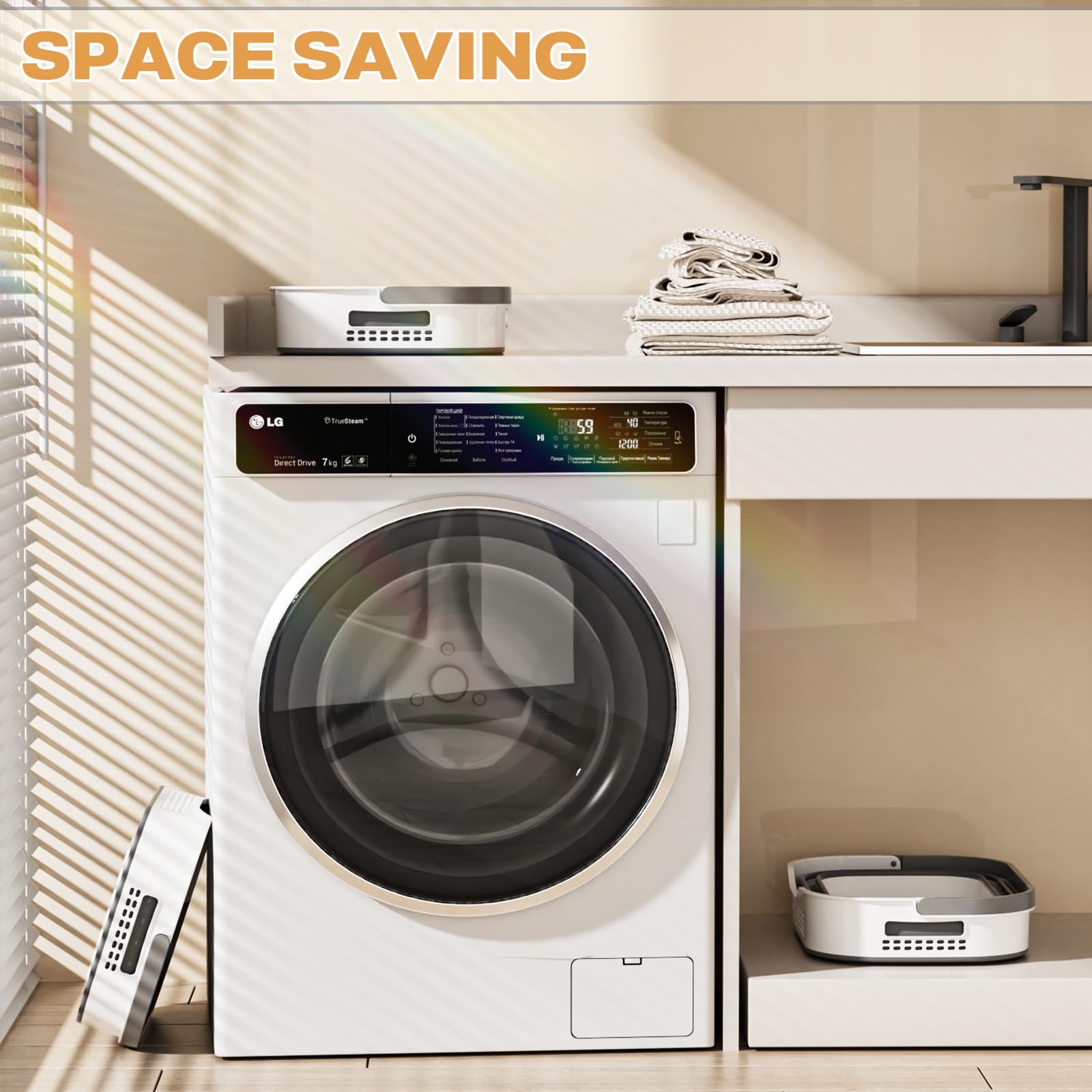 OOAMBB durable plastic laundry hamper designed for daily use.