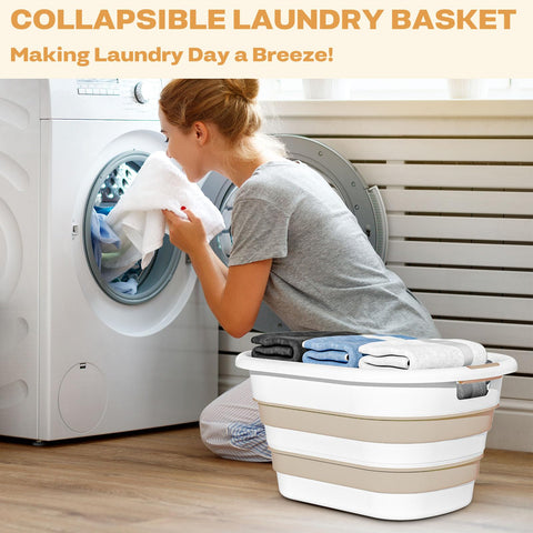 OOAMBB pop-up laundry hamper with large capacity for full loads