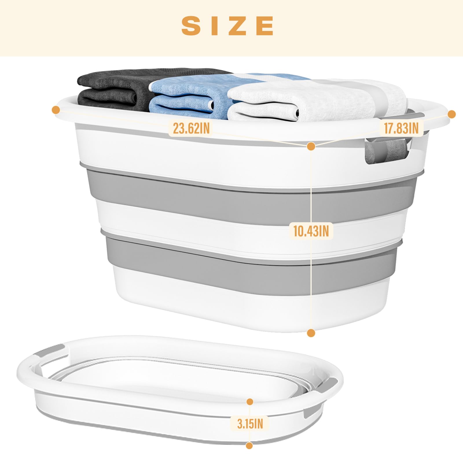 OOAMBB Space-saving folded design fits small closets.