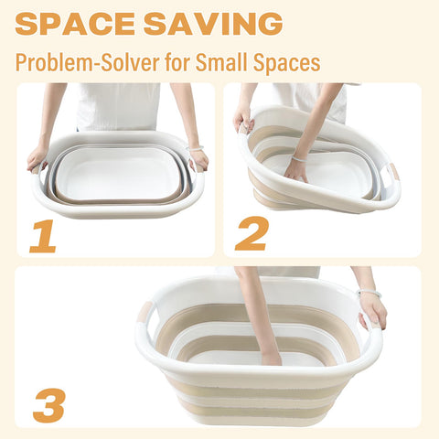 OOAMBB two-pack beige baskets simplify space organization