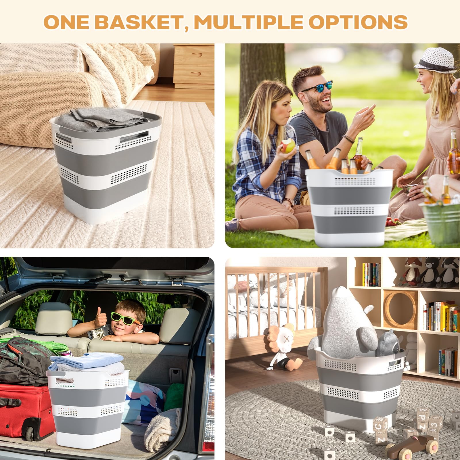 OOAMBB versatile basket doubles as toy organizer and room storage.