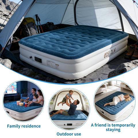 ooiloln portable mattress folds small and includes a carry bag for travel