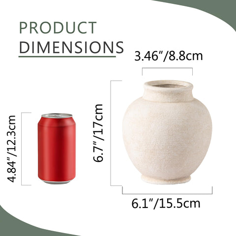 ooit ceramic vase hand-painted surface adds unique character to any room