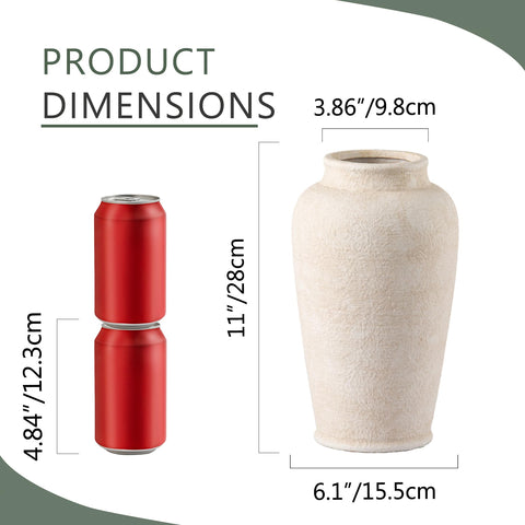 ooit ceramic vase with waterproof coating inside, keeps stems hydrated