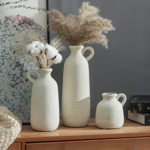Vases with waterproof interior for fresh stems