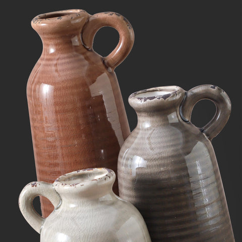 OOIT vases on mantel elevate rustic living room decor