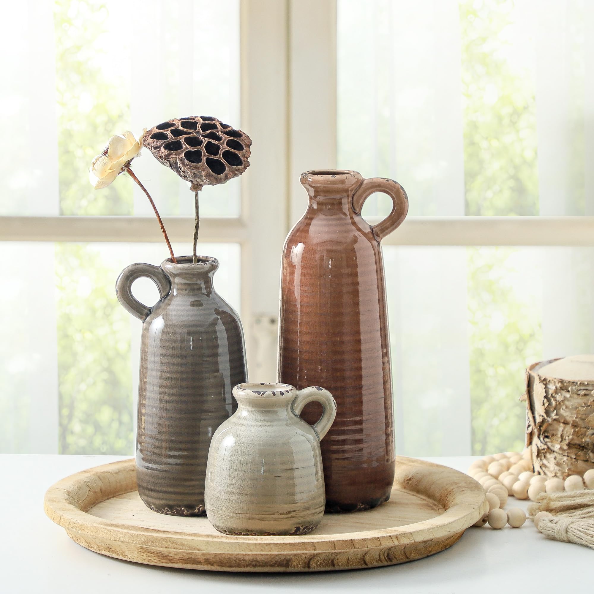 OOIT vases feature waterproof interior for fresh or artificial stems