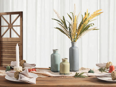 OOIT decorative vases compatible with dried, fresh, and artificial botanicals.