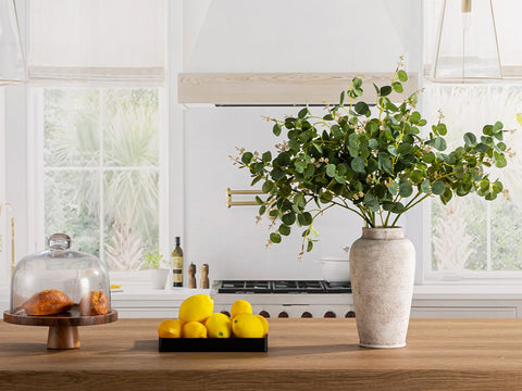 OOIT living room vase enhances spaces with versatile white ceramic finish