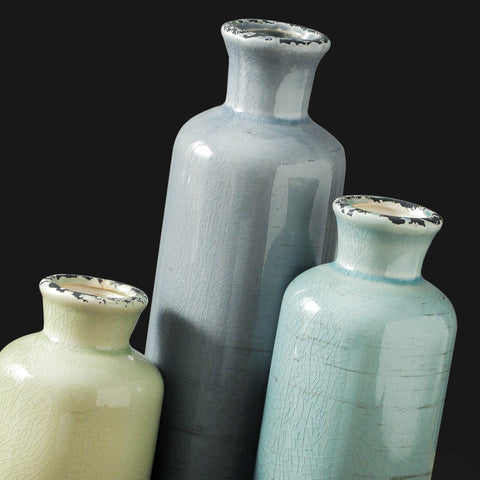OOIT modern decor vases ideal for table or mantel displays.