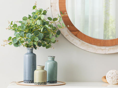 OOIT multicolor glazed vases to brighten living spaces.