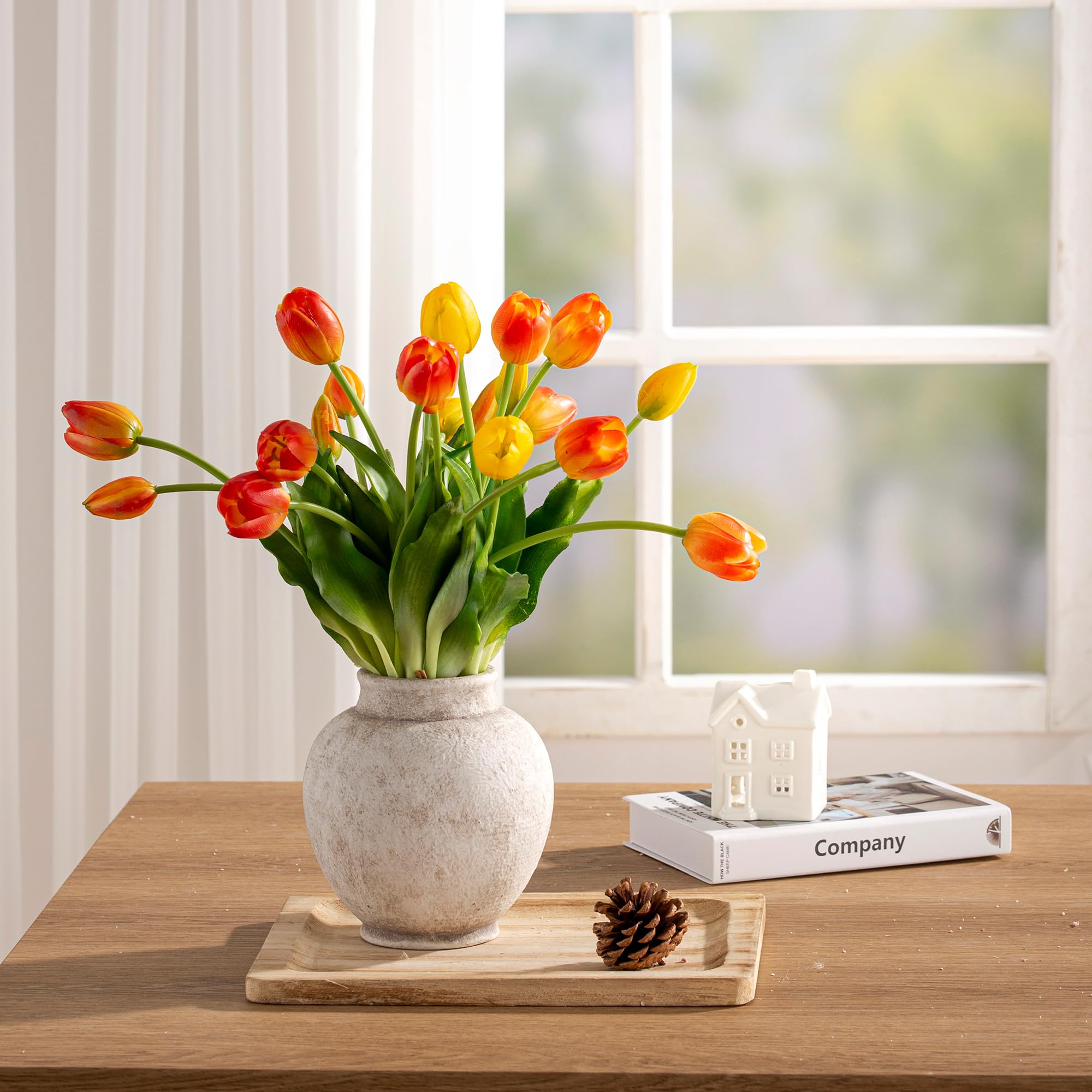 OOIT table decor for entryways and shelves.