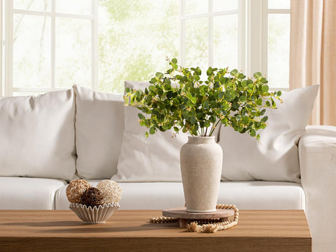 ooit tall white vase sits well on mantel, entryway or table