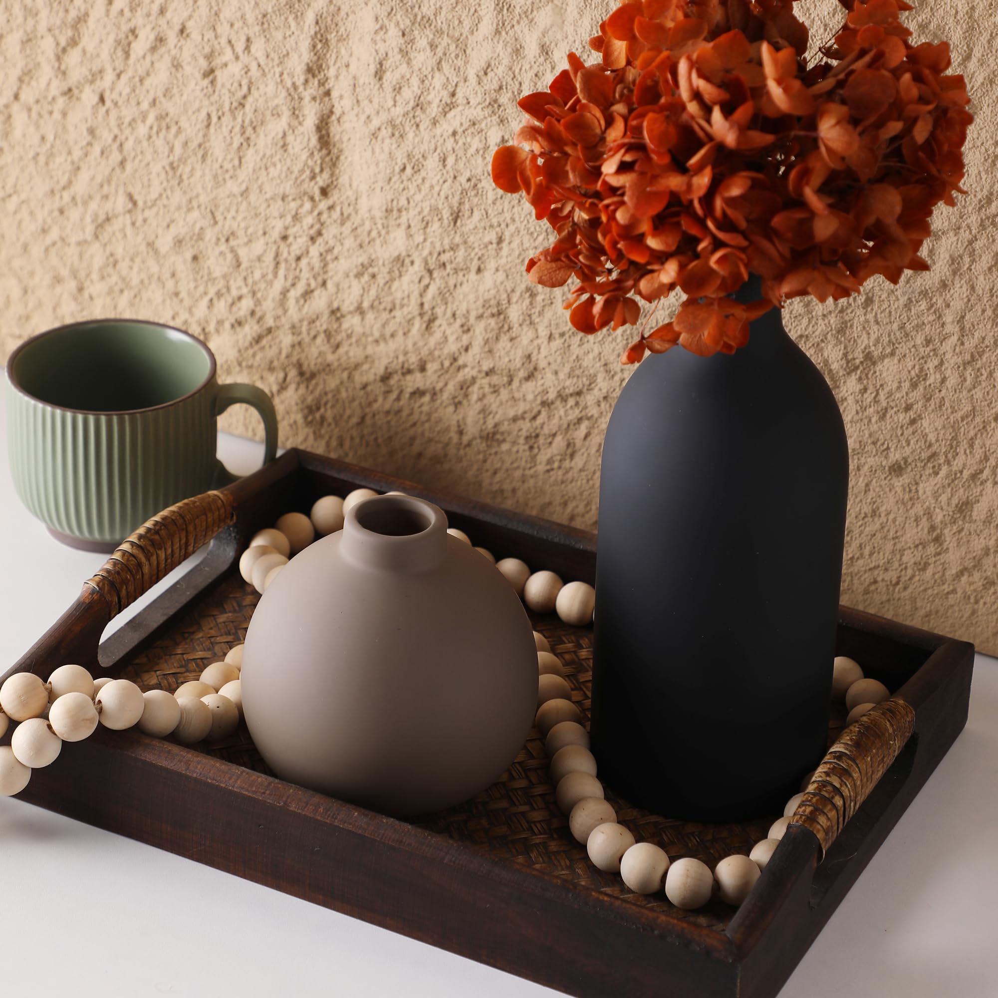 OOIT ceramic vases in Bohemian and farmhouse styles for cohesive decor