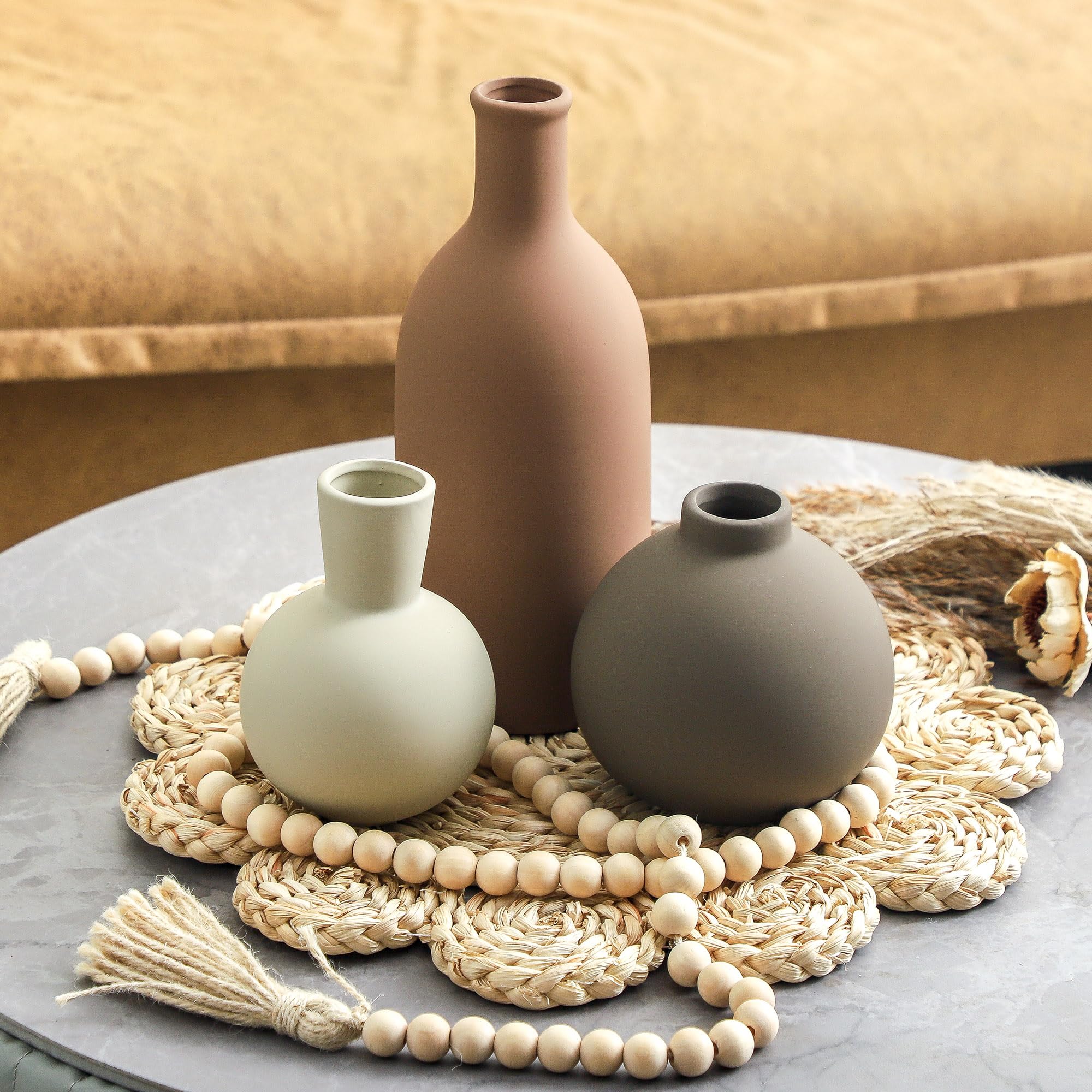 ooit ceramic vases with waterproof interior coating for versatile uses