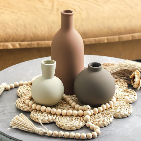 ooit ceramic vases with waterproof interior coating for versatile uses