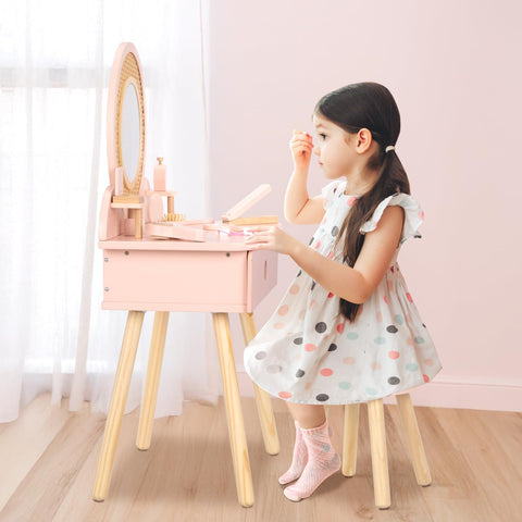 OOOK Kids vanity lipsticks and tools for pretend makeup fun