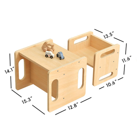 OOOK Montessori set with fence keeps play safe and contained.