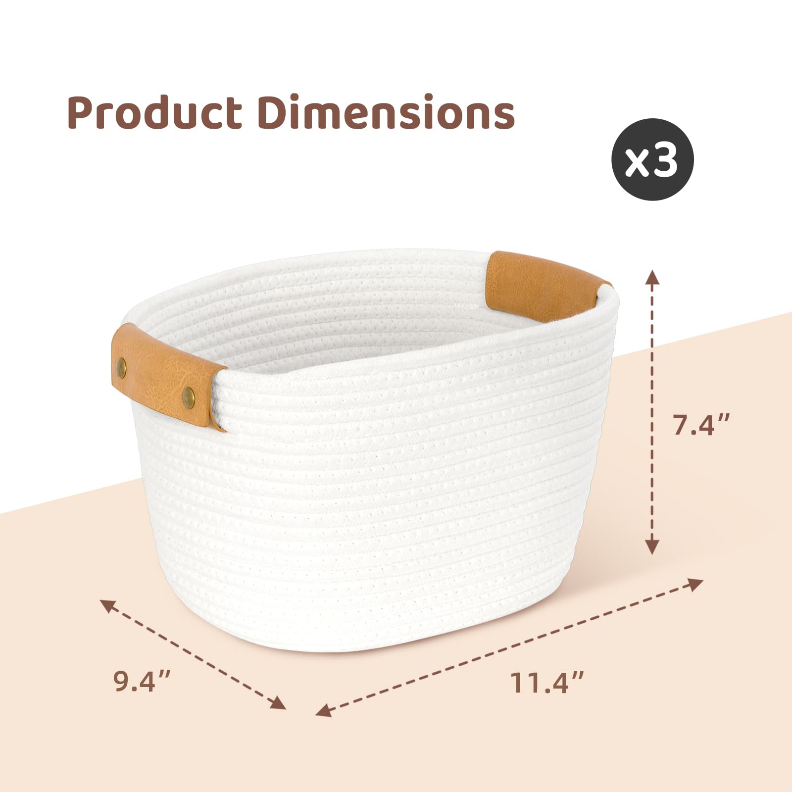 OOOK shelf baskets feature a smooth surface for kid-friendly storage.