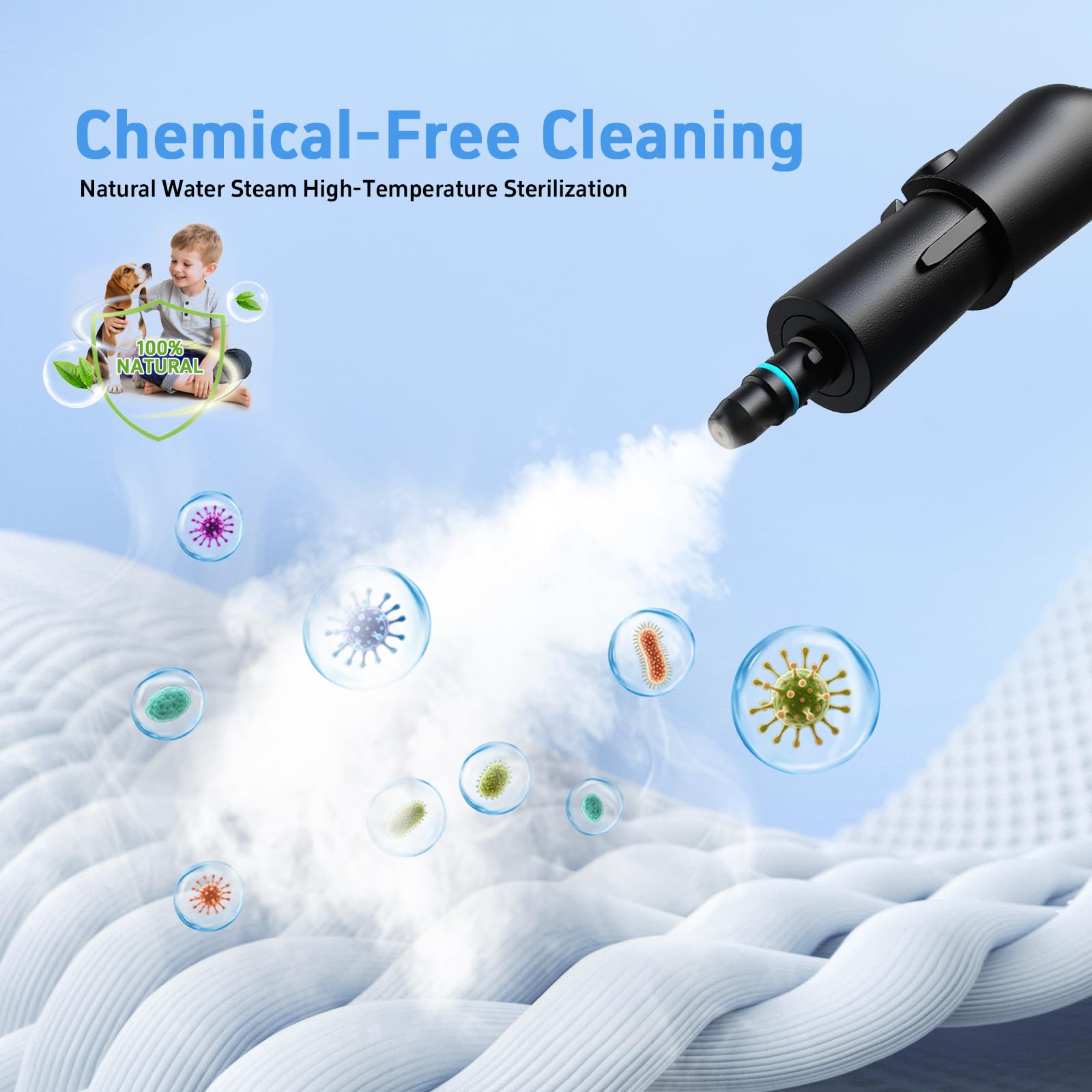 Opbodqo steam cleaner attachments with brushes and scrapers for versatility