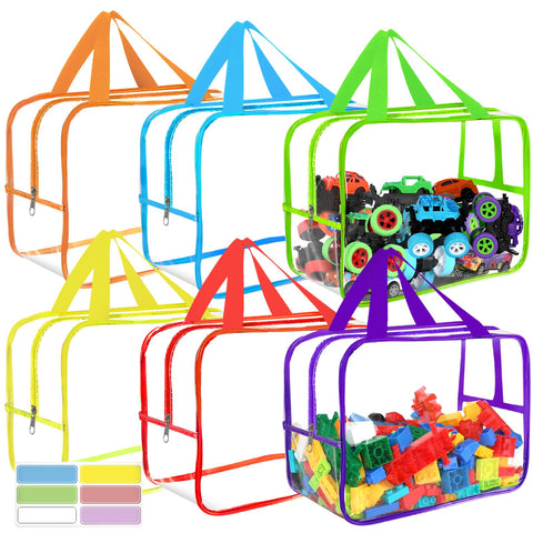 OPELETNNT 6-color wide storage bag shows contents clearly for quick organization.