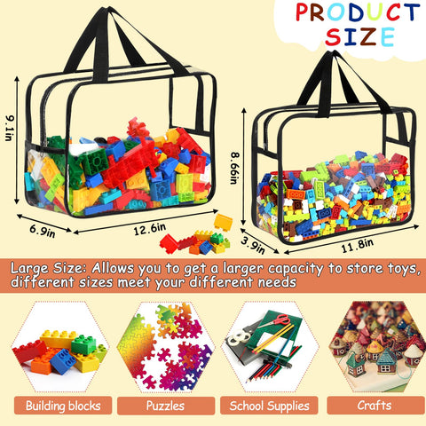 OPELETNNT clear PVC bag for board games stays visible and protected during travel.