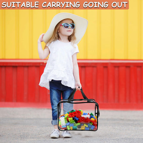 OPELETNNT easy-clean PVC bag keeps contents tidy and waterproof.